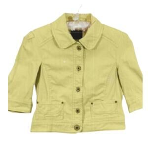Sanctuary Clothing  Girl's Yellow Jean Jacket Small NWOT